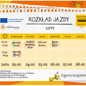 Tygodniowy rozkład zajęć