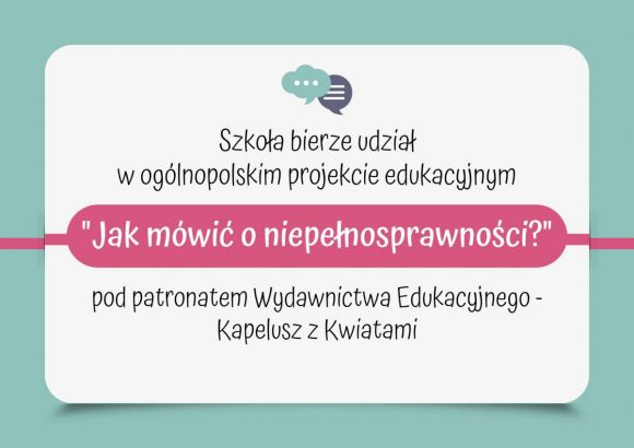 Ogólnopolski Projekt Edukacyjny Jak mówić o niepełnosprawności